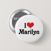 I Liebe Marilyn Button (Vorne & Hinten)