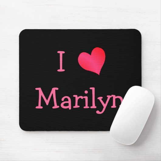 I Liebe Marilyn Mousepad (Mit Mouse)