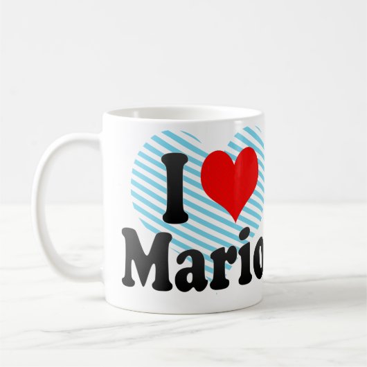 I Liebe Mario Kaffeetasse (Links)