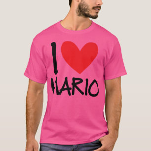 I Liebe Mario Name Personalisiert Men Typ BESTE FR T-Shirt