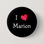I Liebe Marion Button (Vorderseite)