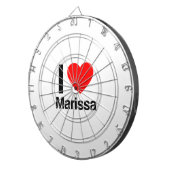 i Liebe marissa Dartscheibe (Vorderseite rechts)
