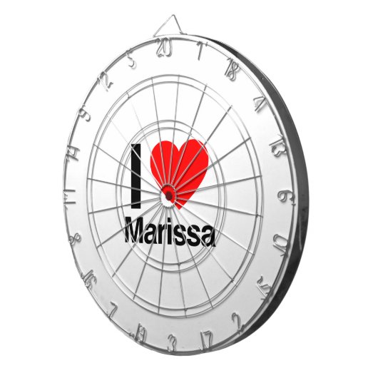 i Liebe marissa Dartscheibe (Vorderseite rechts)