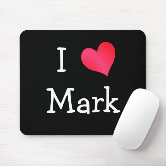 I Liebe Mark Mousepad (Mit Mouse)