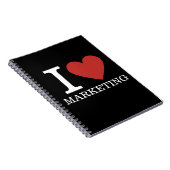 I ❤️ Liebe Marketing - Marketing Dept - Notebook Notizblock (Rechte Seite)