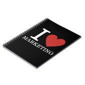 I ❤️ Liebe Marketing - Marketing Dept - Notebook Notizblock (Linke Seite)