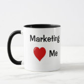 I Liebe-Marketings-Marketings-Lieben ich - Tasse (Links)