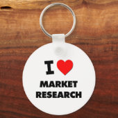 I Liebe Marktforschung Schlüsselanhänger (Vorderseite)
