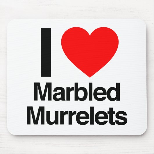 i Liebe Marmorgemälde Mousepad (Vorne)