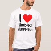 i Liebe Marmorgemälde T-Shirt (Vorderseite)
