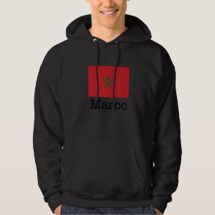 I Liebe Maroc Cool Marokko Flaggen-Abbildung Graph Hoodie