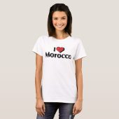 I Liebe Marokko Flagge T-Shirt (Vorne ganz)