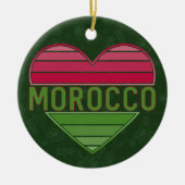 I Liebe Marokko, Marokko Keramik Ornament (Vorne)