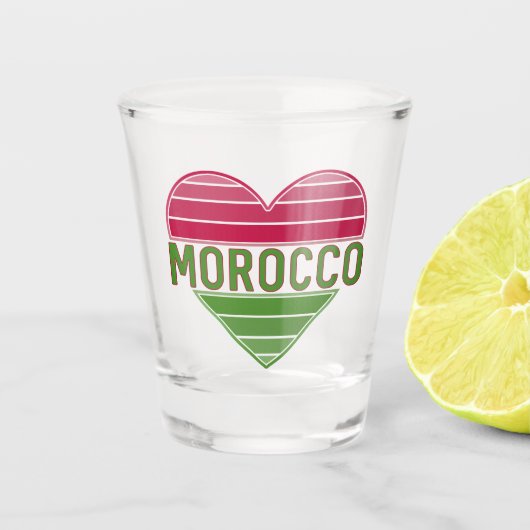 I Liebe Marokko, Marokko Schnapsglas (Vorderseite)