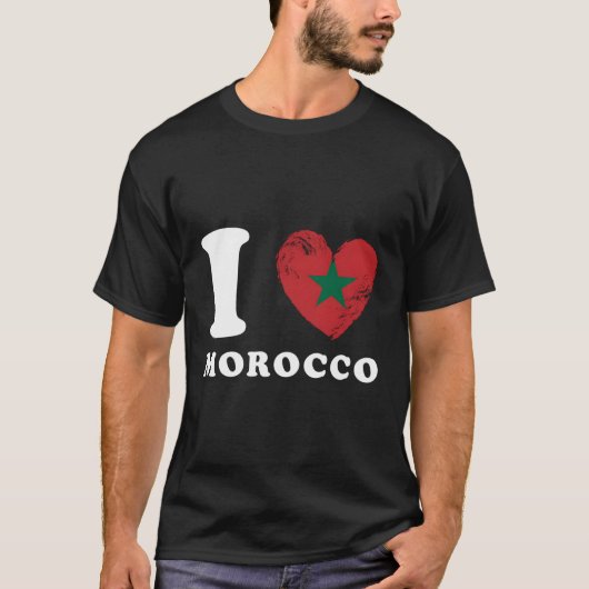 I Liebe Marokko T-Shirt (Vorderseite)