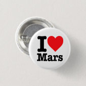 "I Liebe Mars" Button (Vorne & Hinten)