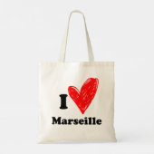 I Liebe Marseille Tragetasche (Rückseite)