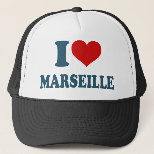 I Liebe Marseille Truckerkappe (Vorderseite)
