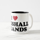 I Liebe Marshall Islands Zweifarbige Tasse (VorderseiteRechts)