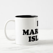 I Liebe Marshall Islands Zweifarbige Tasse (Links)