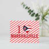 I Liebe Marshallville, Ohio Postkarte (Stehend Vorderseite)