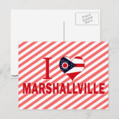 I Liebe Marshallville, Ohio Postkarte (Vorne/Hinten)