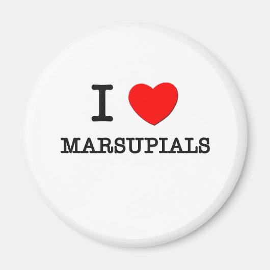 I Liebe Marsupials Magnet (Vorne)