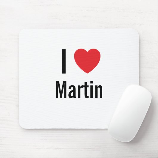 I Liebe Martin Mousepad (Mit Mouse)