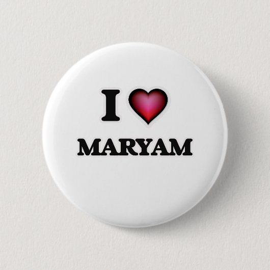 I Liebe Maryam Button (Vorderseite)