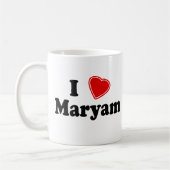 I Liebe Maryam Kaffeetasse (Links)