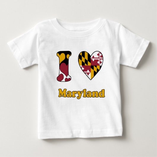 I Liebe Maryland Baby T-shirt (Vorderseite)