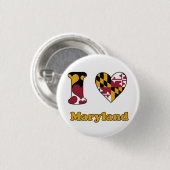 I Liebe Maryland Button (Vorne & Hinten)