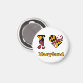 I Liebe Maryland Magnet (Vorderseite/Rückseite)