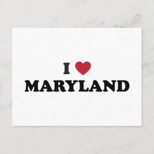 I Liebe Maryland Postkarte