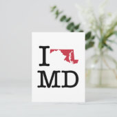 I Liebe Maryland Postkarte (Stehend Vorderseite)