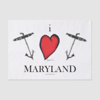 I Liebe Maryland Seidenpapier