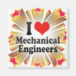 I Liebe-Maschinenbauingenieure Magnet