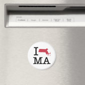 I Liebe Massachusetts Magnet (In Situ (Geschirrspüler))