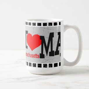 I Liebe Massachusetts - Tasse