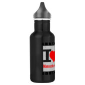 I Liebe Massachusetts - Trinkflasche (Links)