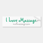 I Liebe-Massage! Autoaufkleber (Vorne)