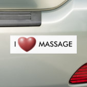 I LIEBE-MASSAGE AUTOAUFKLEBER (Auf Auto)