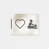 I Liebe-Massage Post-it Klebezettel (Vorderseite)