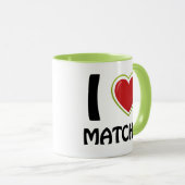 I Liebe Matcha T - Shirt Tasse (VorderseiteRechts)