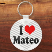 I Liebe Mateo Schlüsselanhänger (Vorderseite)