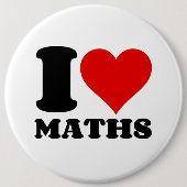 I LIEBE MATH BUTTON (Vorderseite)