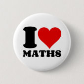 I LIEBE MATH BUTTON (Vorderseite)
