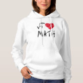 I Liebe Math Hoodie (Vorderseite)