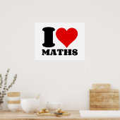 I LIEBE MATH POSTER (Küche)