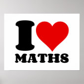 I LIEBE MATH POSTER (Vorne)